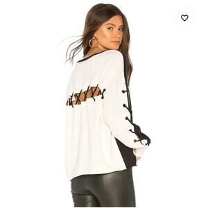 Generation Love Alexis Lace Up Sweatshirt S